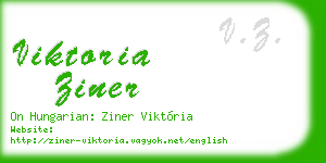 viktoria ziner business card